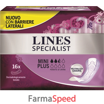 lines specialist pannolone mini plus farma 16 pezzi