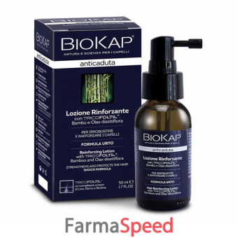 biokap lozione rinforzante anticaduta con tricofoltil nuova formula 50 ml