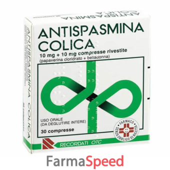 antispasmina colica - 10 mg + 10 mg compresse rivestite 30 compresse 