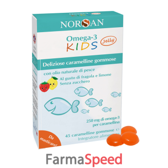 norsan omega 3 kids 45 caramelline gommose