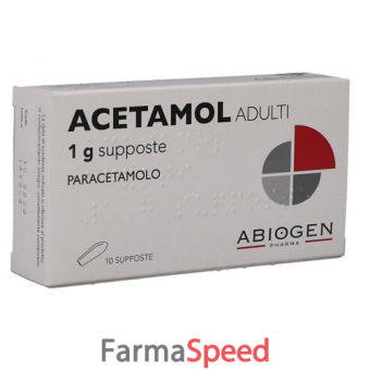 acetamol - adulti 1 g supposte 10 supposte