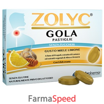 zolyc gola miele/limone senza zuccheri 36 pastiglie