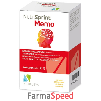 nutrisprint memo 20 bustine stick 40 g