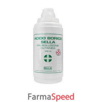 acido borico sella - 3% soluzione cutanea flacone 500 ml 