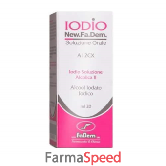 iodio sol alco ii - 2%/2,5% soluzione orale 1 flacone 20 ml 