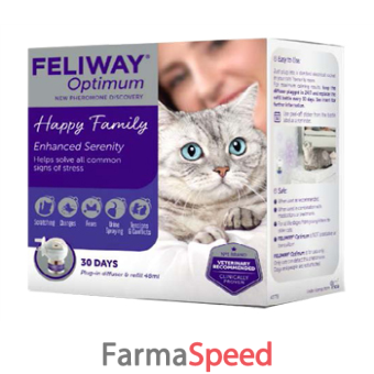 feliway optimum diffusore + ricarica da 48 ml