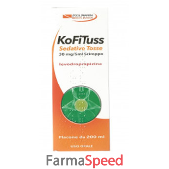 kofituss sed tosse - 30 mg/5 ml sciroppo flacone da 200 ml con misurino con dosatore 