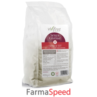 vivifree farina di teff senza glutine 400 g