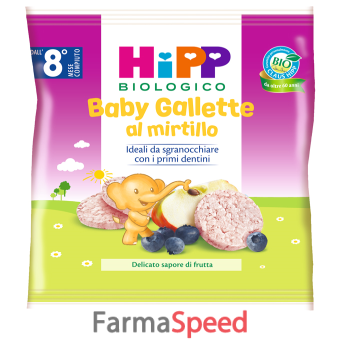 hipp bio baby gallette di riso al mirtillo 30 g