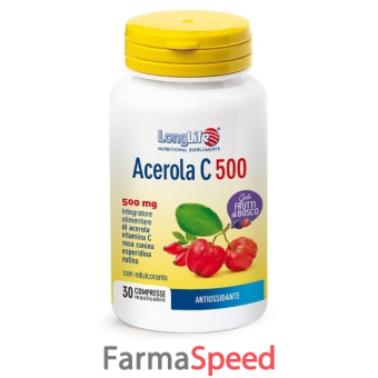 longlife acerola c500 frutti di bosco 30 compresse