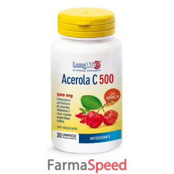 longlife acerola c500 arancia 30 compresse