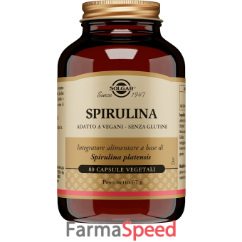 spirulina solgar 80 capsule vegetali