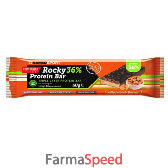 rocky 36% protein bar salty peanut barretta 50 g