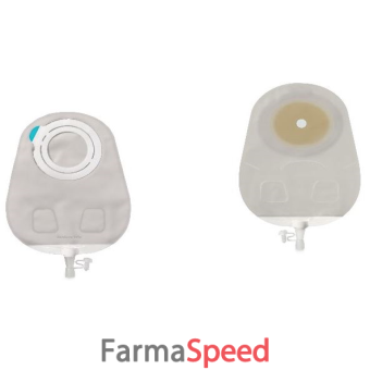 sensura mio flex sistema 2 pezzi con aggancio adesivo sacca multichamber per urostomia trasparente 35mm da 550 ml 30 pezzi