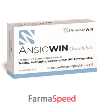 ansiowin orosolubile 30 compresse