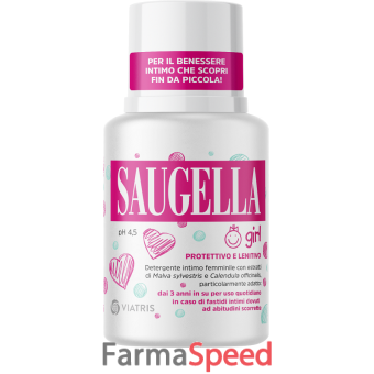 saugella girl protettivo e lenitivo detergente intimo 100 ml