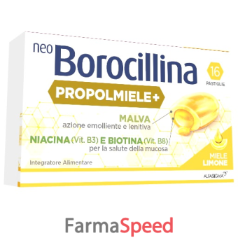 neoborocillina propolmiele+ miele/limone 16 pastiglie