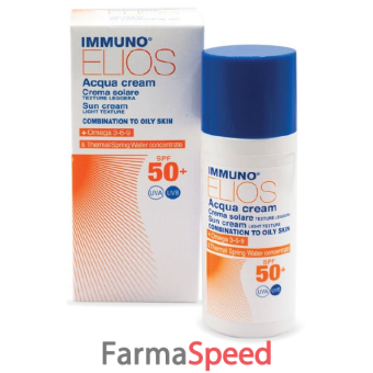 immuno elios acqua cream spf50+ oily skin 40 ml