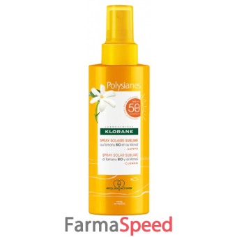 klorane spray solare sublime spf 50 corpo 200ml