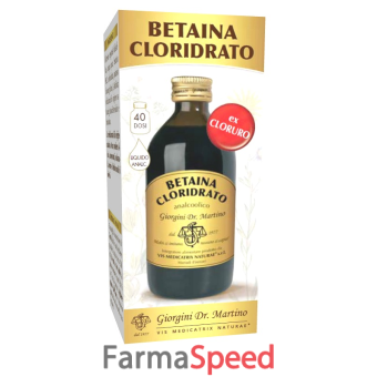 betaina cloridrato liquido analcolico 200 ml