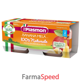 plasmon omogeneizzato banana mela 2 x 80 g