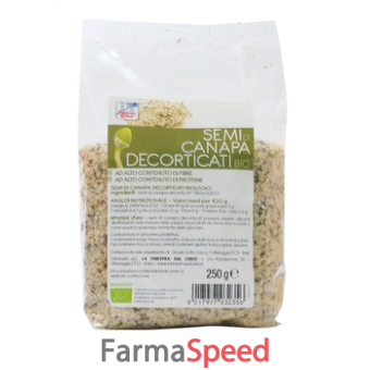 fsc semi di canapa decorticati bio ad alto contenuto di fibra 250 g