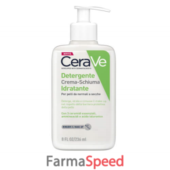 cerave crema schiuma detergente idratante 236 ml