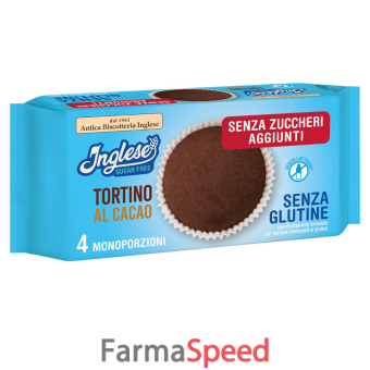 inglese tortino cacao senza zuccheri aggiunti 160 g