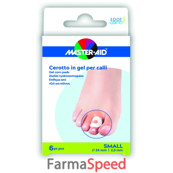 master-aid foot care cerotto gel calli taglia s 6 pezzi