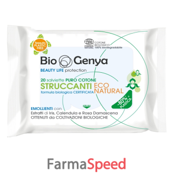 biogenya salviettie struccanti eco natural 20 pezzi