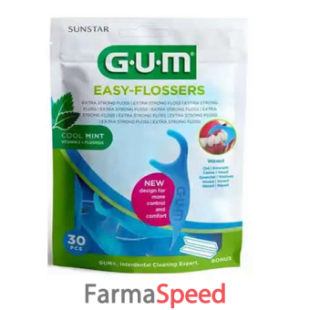 gum easy flossers forcella 30 pezzi 