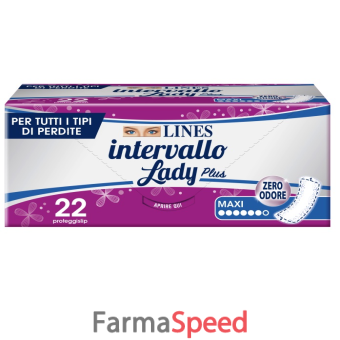 proteggislip lines intervallo lady plus maxi 22 pezzi