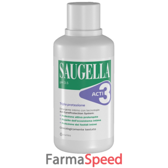 saugella acti3 tripla protezione detergente intimo 500 ml