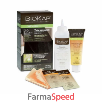 biokap nutricolor delicato 4,00 castano naturale tinta tubo + flacone