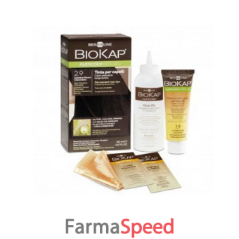 biokap nutricolor delicato 5,50 castano chiaro mogano tinta tubo + flacone