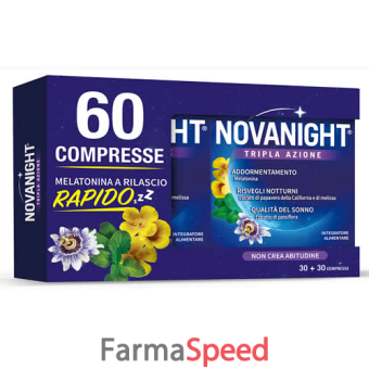 novanight tripla azione 30 + 30 compresse 