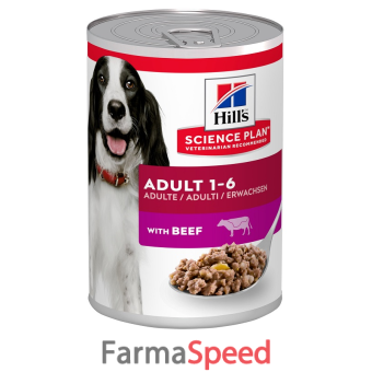 science plan canine adult beef 370 g