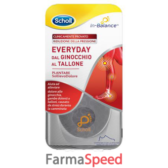 plantare sollievo dolore da ginocchio a tallone scholl in balance everyday m