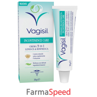 vagisil incontinence care crema 2in1 lenisce & rinfresca 30 g