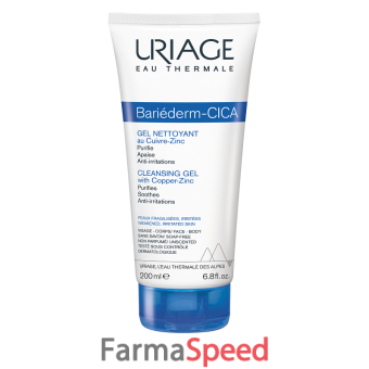 bariederm cica gel nettoyant 200 ml