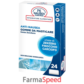 p6 nausea control 24 gomme da masticare senza zucchero