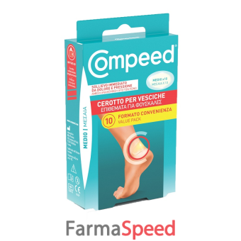 cerotti compeed per vesciche medio 10 pezzi carton