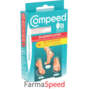 cerotti compeed per vesciche misto box 10 pezzi