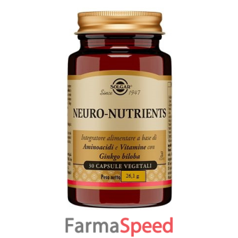 neuro nutrients solgar 30 capsule vegetali