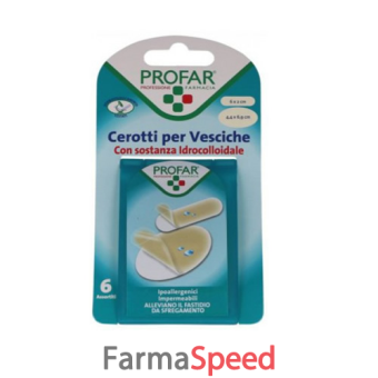 profar cerotto idrocolloidale assortito 6 pezzi