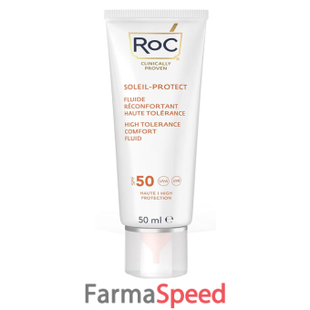 roc fluido solare viso spf 50 elevata tollerabilita' 50 ml