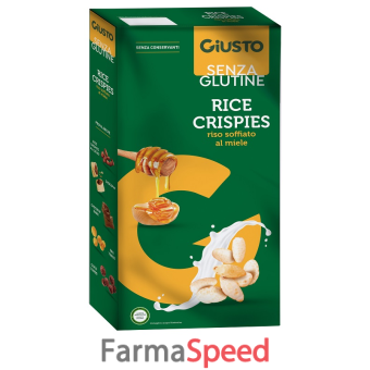 giusto senza glutine rice crispies 250 g