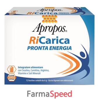 apropos ricarica pronta energia 12 bustine 6 g