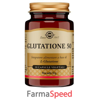 glutatione 50 solgar 30 capsule vegetali