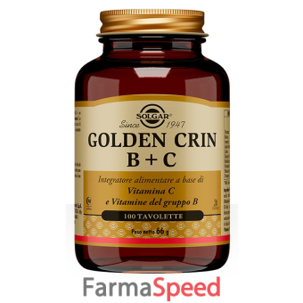 golden crin b+c solgar 100 tavolette